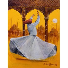 Abdul Hameed, 18 x 24 inch, Acrylic on Canvas, AC-ADHD-177